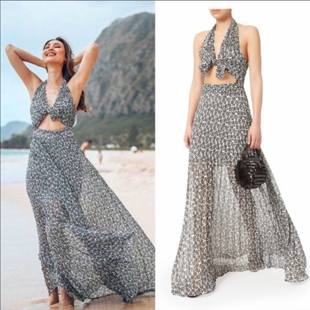 A.L.C. Printed Metallic Dress